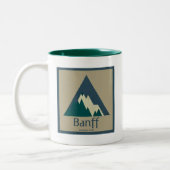 Banff Nationalpark Rustikal Zweifarbige Tasse (Links)