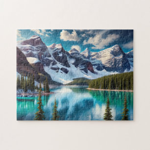 Banff-Nationalpark Türkissee, Kanada Berg Puzzle