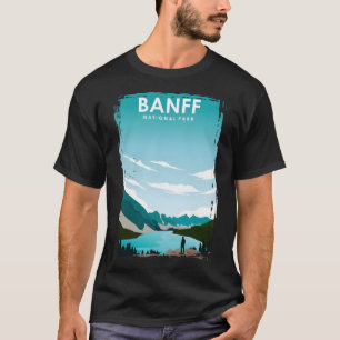 Banff Nationalpark Vintag Minimal Retro Natur T-Shirt