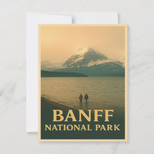 Banff Nationalpark Vintag Postcard Postkarte