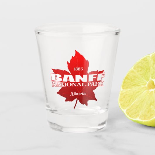 Banff NP (Ahornblatt) Schnapsglas (Vorderseite)