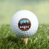 Banff NP Canada Rocky Mountains Vintag Souvenirs Golfball (Insitu T-Shirt)