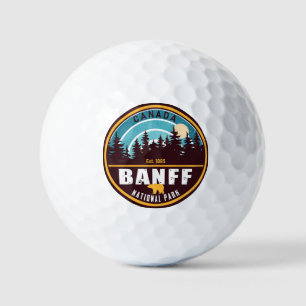 Banff NP Canada Rocky Mountains Vintag Souvenirs Golfball
