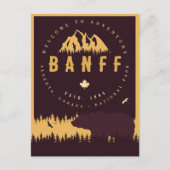 Banff NP Canada Rocky Mountains Vintag Souvenirs Postkarte (Vorderseite)