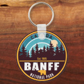 Banff NP Canada Rocky Mountains Vintag Souvenirs Schlüsselanhänger (Vorderseite)