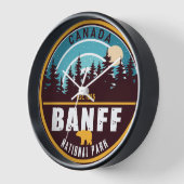 Banff NP Canada Rocky Mountains Vintag Souvenirs Uhr (Winkel)