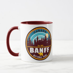 Banff NP Kanada Rocky Mountains Vintage Souvenirs Tasse