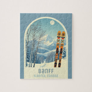 Banff Sunshine Alberta Kanada Skiurlaub Spiel Puzzle