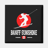 Banff Sunshine Canada Ski Resort Rocky Mountains S Magnet (Vorne)