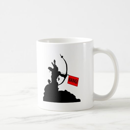 "BANG!" Arrow Funny Mug Kaffeetasse (Rechts)