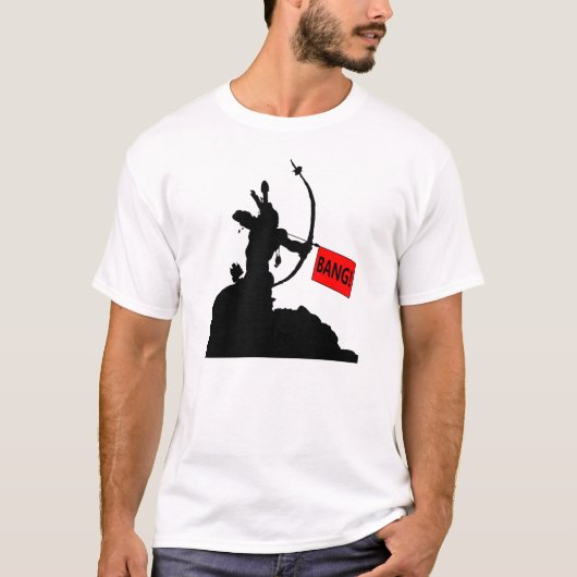 "BANG!" Arrow Funny T-Shirt (Vorderseite)