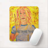 Bang bang bang Drummer Girl Mousepad (Mit Mouse)