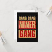 Bang Bang Niner Gang Karte (Vorderseite/Rückseite Beispiel)