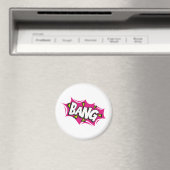 Bang Cartoon Pow Zap Magnet (In Situ (Geschirrspüler))