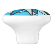 BANG Fun Cooles Retro Comic Pop Art Keramikknauf (Seitenansicht)