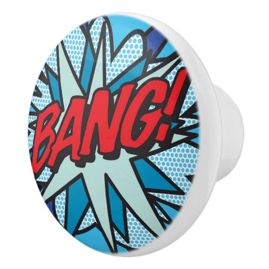 BANG Fun Cooles Retro Comic Pop Art Keramikknauf (Rechts)