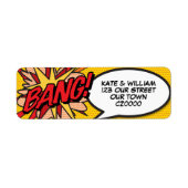BANG Fun Retro Comic Book Pop Art Adresse (Vorne)