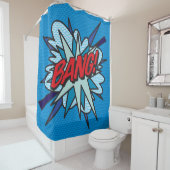 BANG Fun Retro Comic Buch Pop Kunst Duschvorhang (Beispiel)