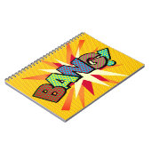 BANG Fun Retro Comic Pop Kunst, Dichtung und Musik Notizblock (Linke Seite)