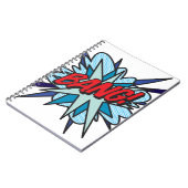 BANG Fun Retro Comic Pop Kunst, Dichtung und Musik Notizblock (Linke Seite)