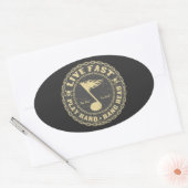 Bang Head Ovaler Aufkleber (Umschlag)