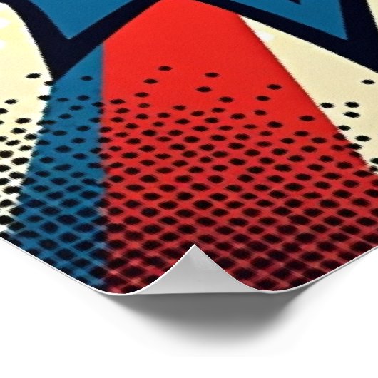 BANG! Modernes Pop Art Comic Style Poster (Ecke)