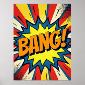 BANG! Modernes Pop Art Comic Style Poster (Vorne)