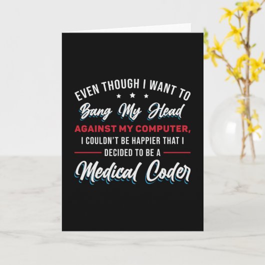 Bang My Head Medical Coder Coding ICD Programme (Gelbe Blume)