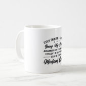 Bang My Head Medical Coder Coding Programmer ICD Kaffeetasse (Vorderseite Links)