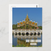 Bang Pa-in Royal Palace Postkarte (Vorne/Hinten)