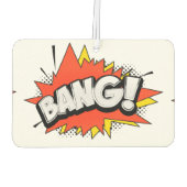 Bang Retro Action Comic Buchblase Autolufterfrischer (Rückseite)