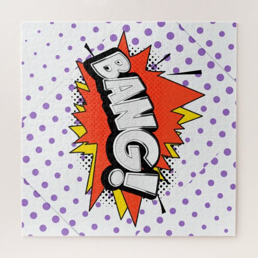 Bang Retro Action Comic Buchblase Puzzle (Horizontal)