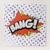 Bang Retro Action Comic Buchblase Puzzle (Vertikal)