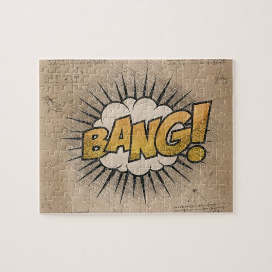 BANG! Vintages Comic Buch Steampunk Pop Kunst Puzzle (Horizontal)