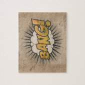 BANG! Vintages Comic Buch Steampunk Pop Kunst Puzzle (Vertikal)