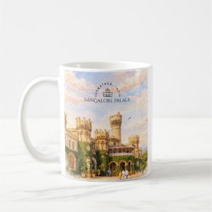Bangalore-Palast Indien Aquarell Reiseerinnerung Kaffeetasse