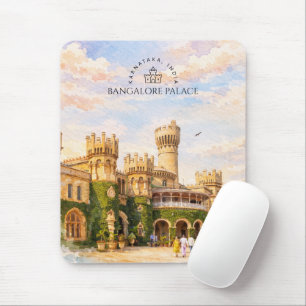Bangalore Palast Indien Aquarell Reiseerinnerung Mousepad