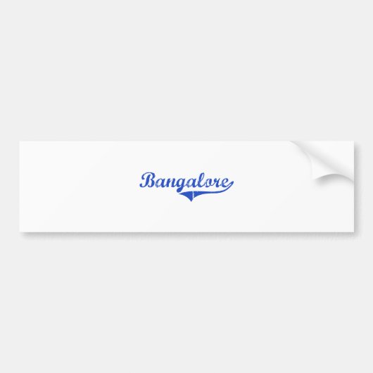 Bangalore-Stadt-Klassiker Autoaufkleber (Vorne)