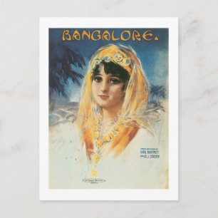 Bangalore Vintage Songbook Cover Postkarte