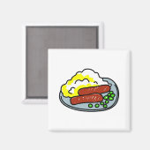 Bangers-and-Mash Magnet (Vorderseite/Rückseite)
