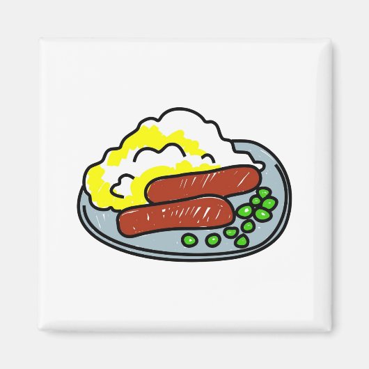 Bangers-and-Mash Magnet (Vorne)