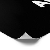 Bangers and Mush Funny English Food Puff Dark BG Poster (Ecke)