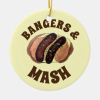 Banges and Mash Sausage Potato British UK Food