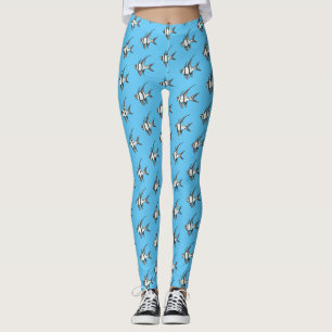 Banggai-Kardinalbarsch Cartoon-Illustration Leggings