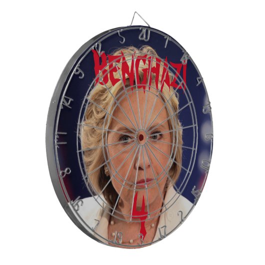 BANGHAZI 4 HILLARY DARTBOARD DARTSCHEIBE (Vorderseite Links)