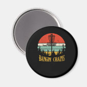 Bangin Chains Retro Disk Golf Frisbee Sport Magnet (Vorderseite/Rückseite)