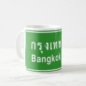Bangkok Ahead ⚠ Thai Highway Traffic ⚠ Kaffeetasse (Vorderseite Links)