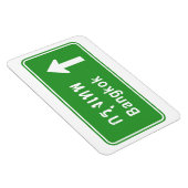 Bangkok Ahead ⚠ Thai Highway Traffic ⚠ Magnet (Rechte Seite)