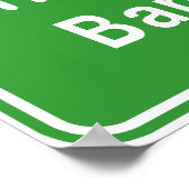 Bangkok Ahead ⚠ Thai Highway Traffic ⚠ Poster (Ecke)