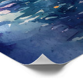 Bangkok Aquarell 1 Poster (Ecke)
